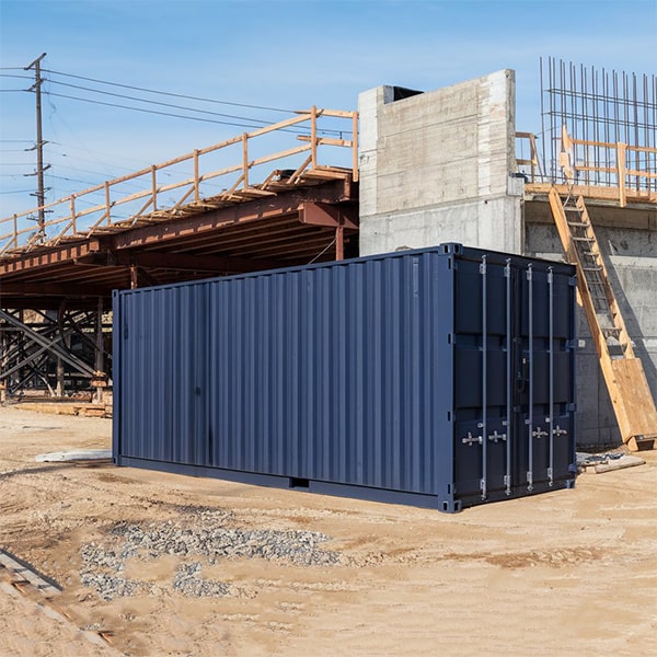 we offer convenient delivery and pickup options for our construction site storage containers